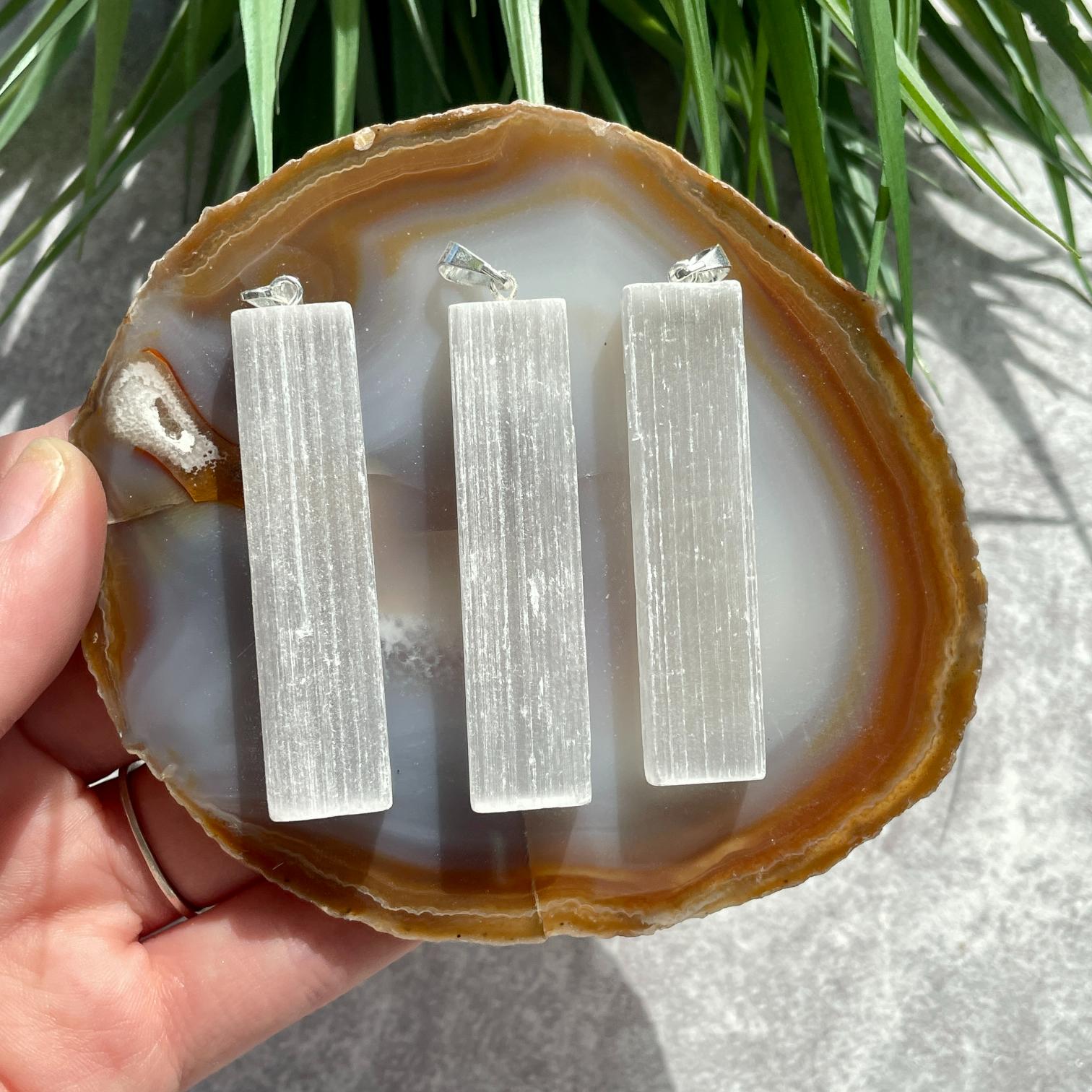 Rough Mini Pendant - Selenite Rough Mini Pendant - Selenite